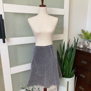 Gray corduroy skirt. Size 6